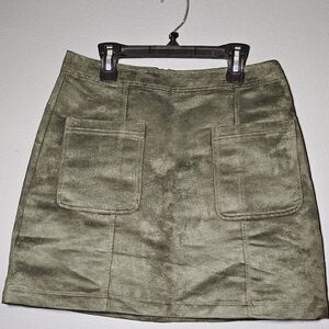 Old Navy Faux Suede A-line Mini Skirt Size 4